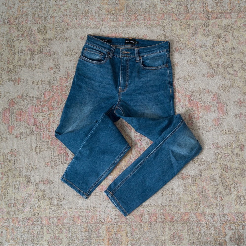 NWOT Frank & Oak Debbie High-Waisted Skinny Jeans